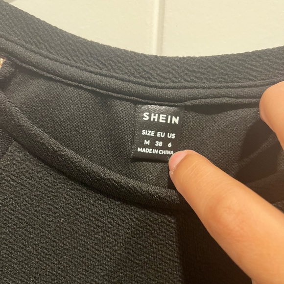 Floral Embroidery Contrast Mesh Raglan Sleeve Dress Size M - Picture 5 of 8